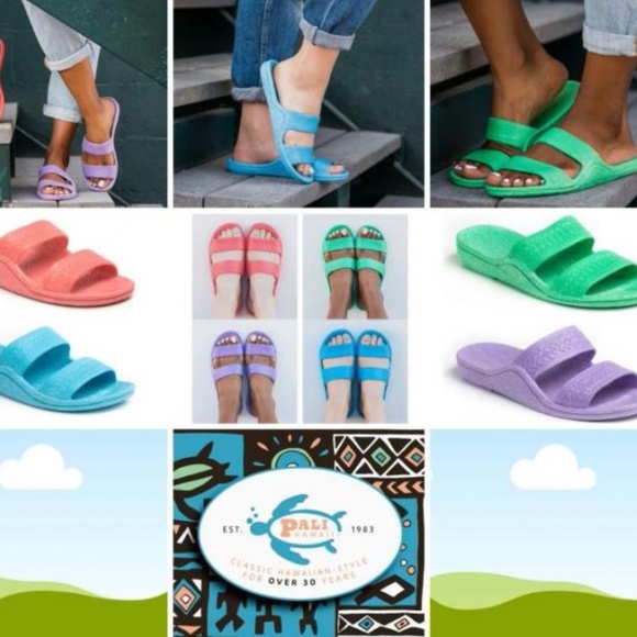 New Green Waterproof Slip On Sandals - Picture 3 of 4